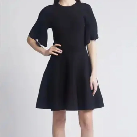 olivia rib fit & flare dress Ted Baker Olivia Rib Fit & Flare Dress in Blue